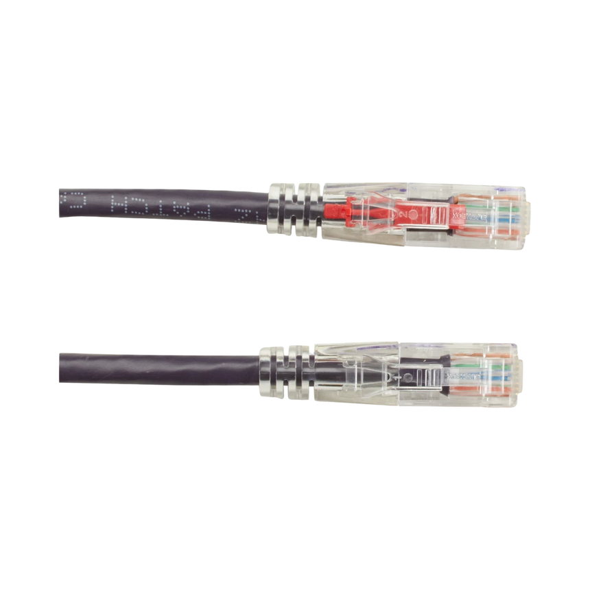 Black Box 10ft GigaTrue 3 CAT6 550MHz Locking Ethernet Cable (Purple) — Being Shipped