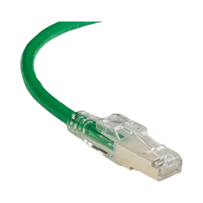 Black Box 3ft GigaTrue 3 CAT6 Locking Shielded Ethernet Cable (Green) — Being Shipped