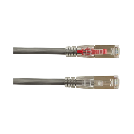 Black Box 3ft GigaTrue 3 CAT6 Shielded Ethernet Patch Cable (Gray) — Being Shipped