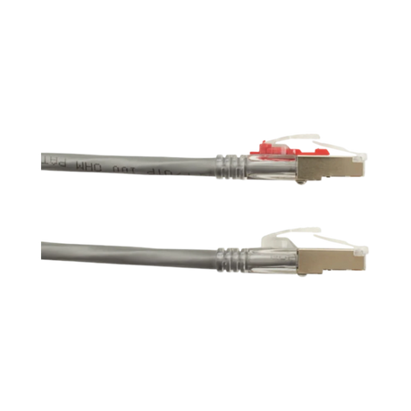 Black Box 15ft GigaTrue 3 CAT6 Shielded Locking Ethernet Cable (Gray) — Being Shipped