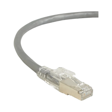 Black Box 15ft GigaTrue 3 CAT6 Shielded Locking Ethernet Cable (Gray) — Being Shipped