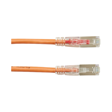 Black Box 2ft GigaTrue 3 CAT6 Shielded Ethernet Patch Cable (Orange) — Being Shipped