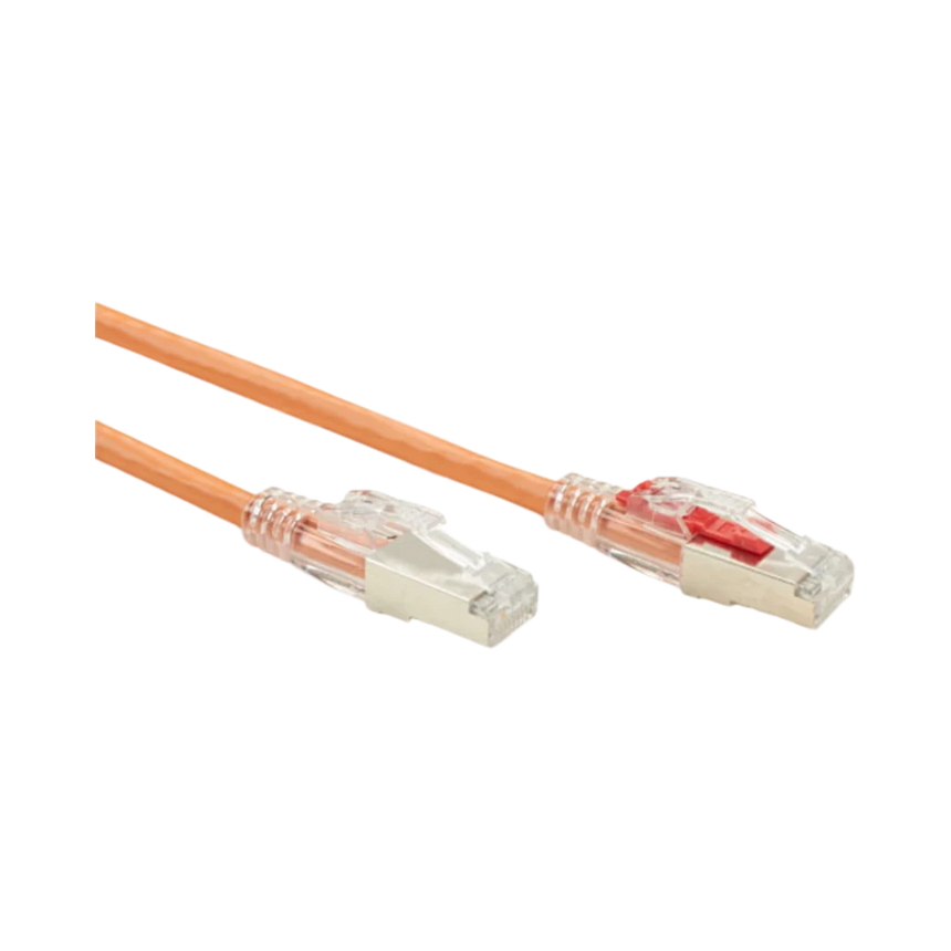 Black Box 2ft GigaTrue 3 CAT6 Shielded Ethernet Patch Cable (Orange) — Being Shipped