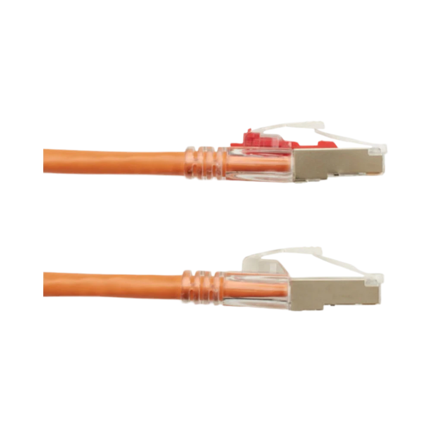 Black Box 2ft GigaTrue 3 CAT6 Shielded Ethernet Patch Cable (Orange) — Being Shipped