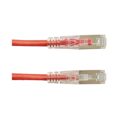 Black Box 3ft GigaTrue 3 CAT6 Shielded Ethernet Patch Cable (Red) — Being Shipped