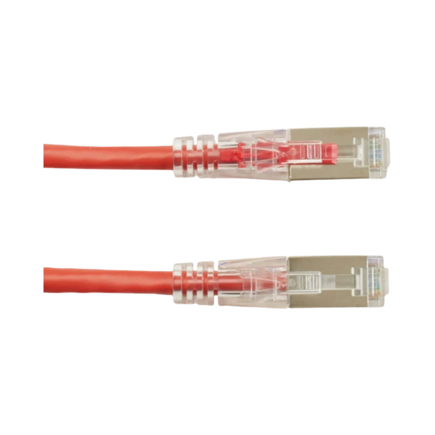 Black Box 3ft GigaTrue 3 CAT6 Shielded Ethernet Patch Cable (Red) — Being Shipped