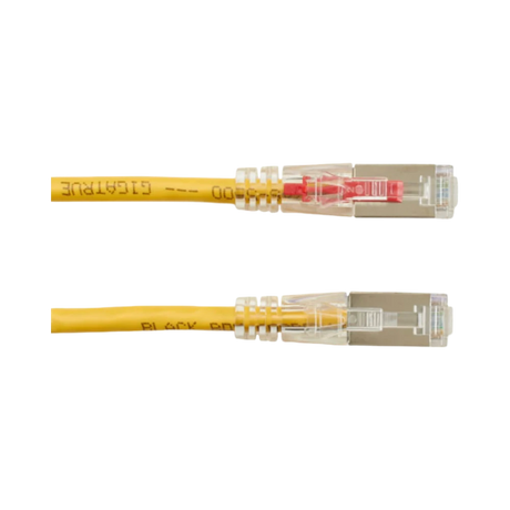 Black Box 5ft GigaTrue 3 CAT6 Locking Shielded Ethernet Cable (Yellow) — Being Shipped