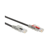 Black Box 7ft GigaTrue 3 CAT6 Lockable Ethernet Patch Cable (Black) — Being Shipped