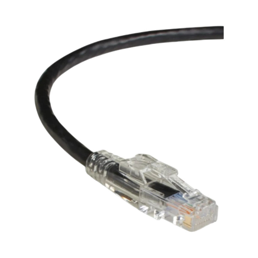 Black Box 7ft GigaTrue 3 CAT6 Lockable Ethernet Patch Cable (Black) — Being Shipped