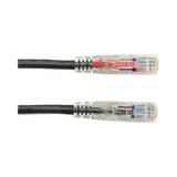 Black Box 7ft GigaTrue 3 CAT6 Lockable Ethernet Patch Cable (Black) — Being Shipped