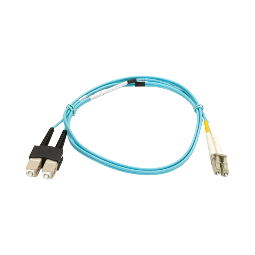 Black Box 3.2ft EFNT010 Series OM3 10-Gigabit Fiber Optic Patch Cable (Aqua) — Being Shipped