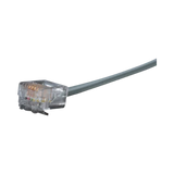 Black Box 14ft 4-Wire Flat Satin Telco Unshielded Patch Cable (Gray) — Being Shipped