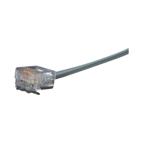 Black Box 14ft 4-Wire Flat Satin Telco Unshielded Patch Cable (Gray) — Being Shipped