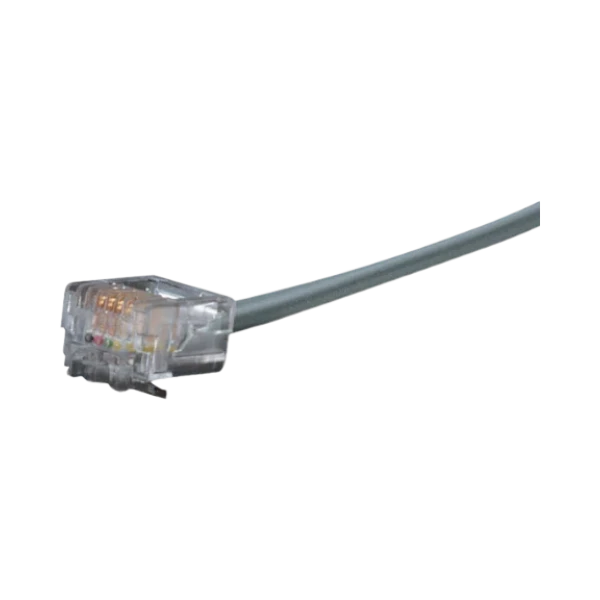 Black Box 14ft 4-Wire Flat Satin Telco Unshielded Patch Cable (Gray) — Being Shipped