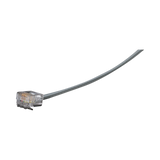 Black Box 25ft Flat 6-Wire Satin Telco Unshielded PVC Patch Cable (Gray) — Being Shipped