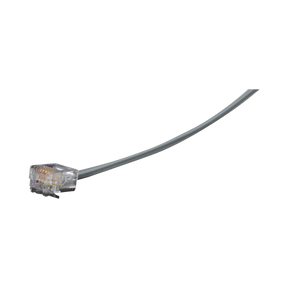 Black Box 25ft Flat 6-Wire Satin Telco Unshielded PVC Patch Cable (Gray) — Being Shipped