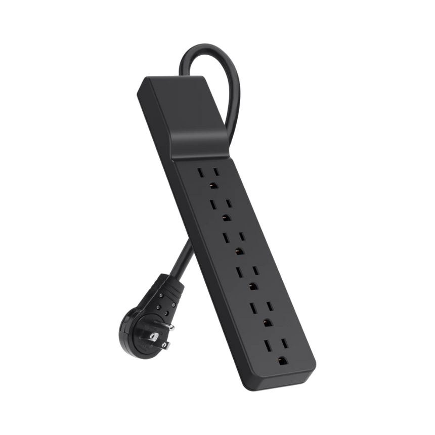 Belkin 6-Outlet Surge Protector with 6ft Cord 3-Pack (Black) — Being Shipped