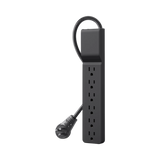 Belkin 6-Outlet Surge Protector with 6ft Cord 3-Pack (Black) — Being Shipped