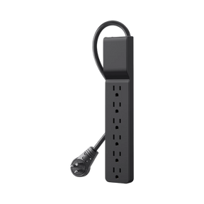 Belkin 6-Outlet Surge Protector with 6ft Cord 3-Pack (Black) — Being Shipped