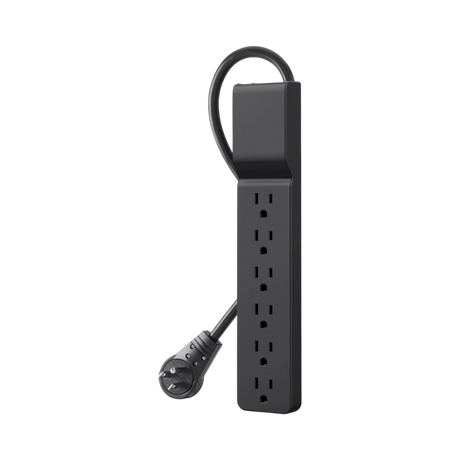 Belkin 6-Outlet Surge Protector with 6ft Cord 3-Pack (Black) — Being Shipped