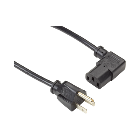 Black Box 6ft Right-Angle NEMA 5-15P to IEC-60320-C13 Power Cord — Being Shipped