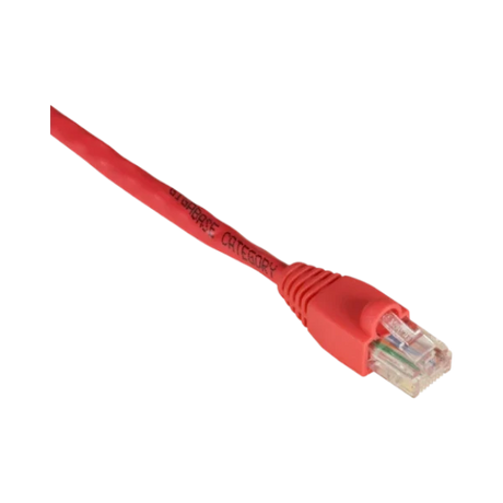 Black Box 7ft GigaBase Unshielded CAT5e Crossover Ethernet Cable (Red) — Being Shipped