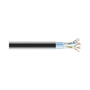 Black Box 1000ft Cat5e 350MHz Shielded Bulk Cable (Black) — Being Shipped