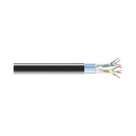 Black Box 1000ft Cat5e 350MHz Shielded Bulk Cable (Black) — Being Shipped