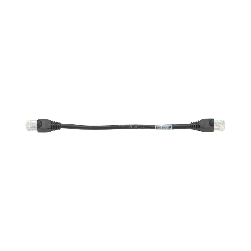 Black Box 9in GigaTrue CAT6 550MHz Snagless Ethernet Cable (Black) — Being Shipped
