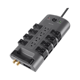 Belkin 12-Outlet 5-Pack Surge Protector with 8ft Cord (Gray) — Being Shipped