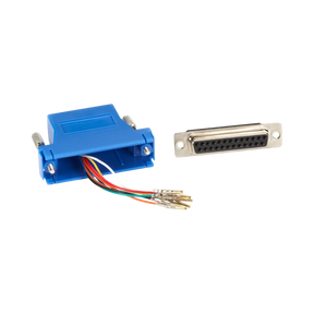 Black Box Modular Adapter Kit DB25 Female to RJ45 Female (Blue) — Being Shipped