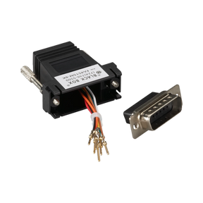 Black Box DB15 Male to RJ45 Female Modular Adapter Kit (Black) — Being Shipped