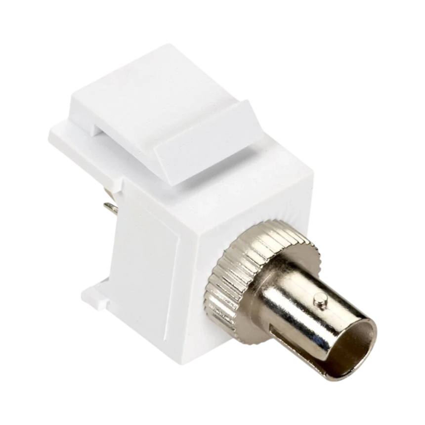 Black Box GigaStation2 Snap Fitting Keystone ST Adapter (White) — Being Shipped