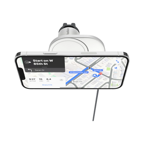 Belkin BoostCharge Pro Wireless MagSafe Car Charger Mount (Silver) — Being Shipped