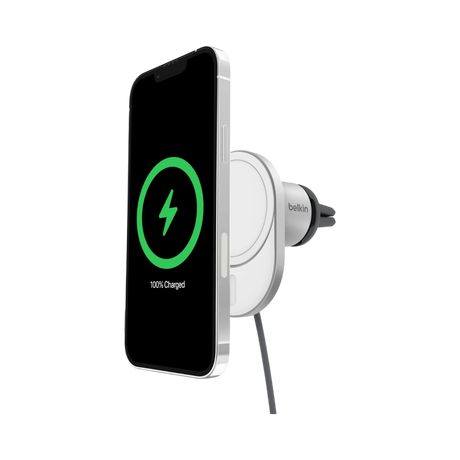 Belkin BoostCharge Pro Wireless MagSafe Car Charger Mount (Silver) — Being Shipped