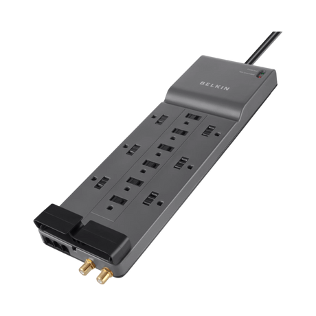 Belkin 3-Pack 12-Outlet Surge Protector with 8ft Cord (Gray) — Being Shipped