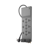 Belkin 3-Pack 12-Outlet Surge Protector with 8ft Cord (Gray) — Being Shipped