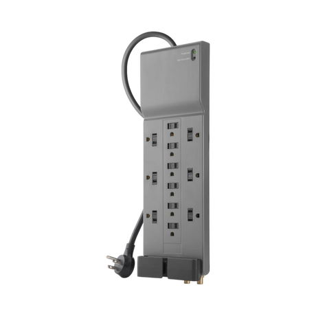 Belkin 3-Pack 12-Outlet Surge Protector with 8ft Cord (Gray) — Being Shipped
