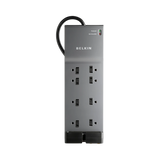 Belkin 3-Pack 8-Outlet Surge Protector with 6ft Cord (Gray) — Being Shipped