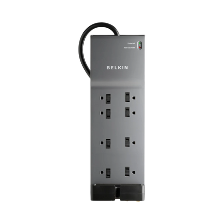 Belkin 3-Pack 8-Outlet Surge Protector with 6ft Cord (Gray) — Being Shipped