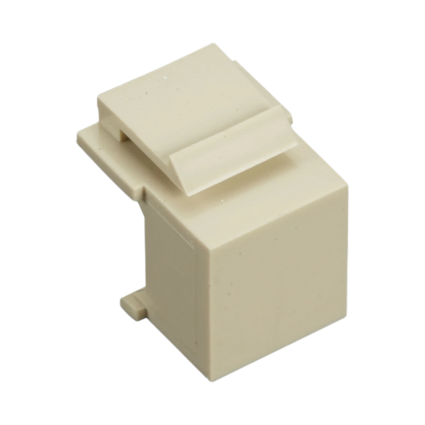 Black Box 10-Pack Keystone Snap Fitting Blank (Ivory) — Being Shipped