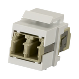 Black Box GigaStation2 Keystone Snap Fitting LC (White) — Being Shipped
