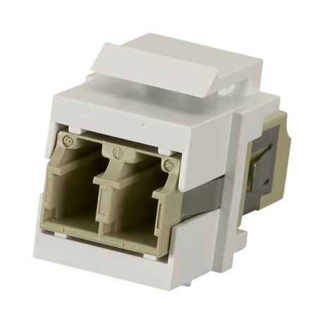 Black Box GigaStation2 Keystone Snap Fitting LC (White) — Being Shipped