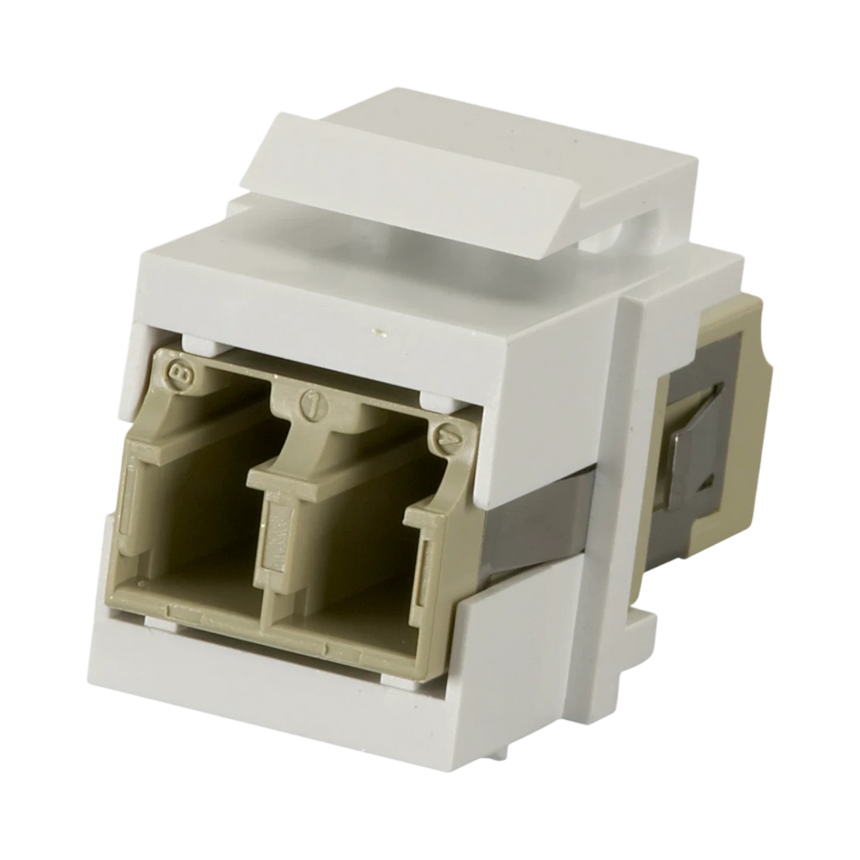 Black Box GigaStation2 Keystone Snap Fitting LC (White) — Being Shipped