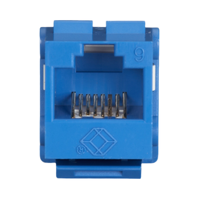 Black Box CAT6 Keystone Jack Unshielded Punchdown (Blue) — Being Shipped