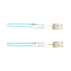 Black Box 32.8ft OM3 LC-LC Fiber Optic Patch Cable  (Aqua) — Being Shipped