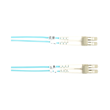 Black Box 32.8ft OM3 LC-LC Fiber Optic Patch Cable  (Aqua) — Being Shipped