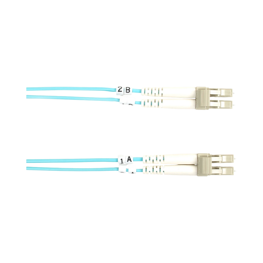 Black Box 32.8ft OM3 LC-LC Fiber Optic Patch Cable  (Aqua) — Being Shipped