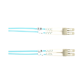 Black Box 9.8ft OM3 50/125 Fiber Optic Patch Cable LC to LC (Aqua) — Being Shipped