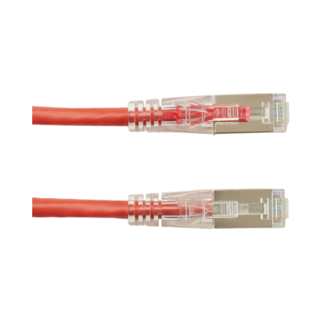 Black Box 7ft Gigatrue 3 Cat6 Shielded Patch Cable (Red) — Being Shipped